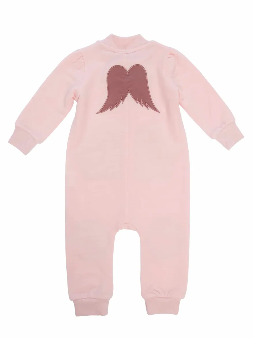 Bilde av WoolLand Bergen overall baby OldPink